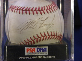 Mike Piazza Future Hof&#39;er 1993 Roy Rookie Signed Auto Game Used Baseball Psa/Dna - £158.48 GBP