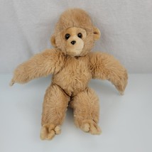 Vintage GUND Monkey 12&quot; Plush Toy Stuffed Animal Chimp Tan Brown 1980 Mo... - £47.06 GBP