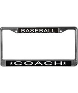 Baseball Coach License Plate Frame (Stainless Steel) - $19.00 CAD