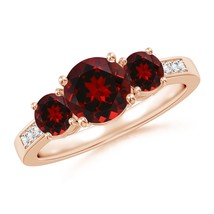 Authenticity Guarantee

ANGARA 2.23 Ct Three Stone Round Garnet Ring with Dia... - $1,196.10