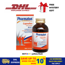 2 X 100&#39;s PHARMATON Capsules with Ginseng Extract and Selenium Energy Booster - £86.81 GBP
