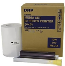 DNP 4x6 Paper Roll Media Set for IDW500 ID Photo Printer, 350 Prints - £124.73 GBP