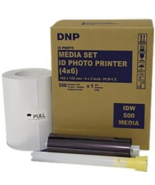 DNP 4x6 Paper Roll Media Set for IDW500 ID Photo Printer, 350 Prints - £127.05 GBP