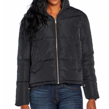 Three Dots Womens Drawstrings At Hem Puffer Jacket,Size X-Large,Black - $138.60