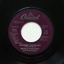 Merle Haggard - The Way It Was In &#39;51 / Moanin&#39; The Blues 45 rpm Vinyl 7&quot; Single - £11.15 GBP