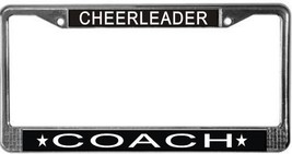 Cheerleader Coach License Plate Frame (Stainless Steel) - £11.15 GBP