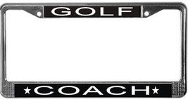 Golf Coach License Plate Frame (Stainless Steel) - £11.18 GBP