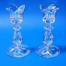 Gorham Viscount Tulip Candlesticks Echt Bleikristall 24% Lead Crystal - Set Of 2 - £19.73 GBP