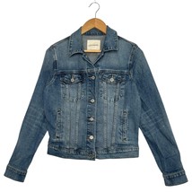Lucky Brand Denim Jacket Womens Small Blue Button Up Jean Classic Trucke... - $28.70