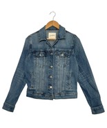 Lucky Brand Denim Jacket Womens Small Blue Button Up Jean Classic Trucke... - $528.29 MXN