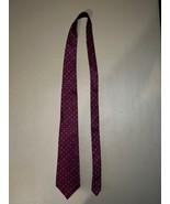 Stafford 100% Silk Neck Tie Burgundy With Blue Accent Designs Approx 55”... - $371.40 MXN