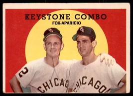 1959 Topps #408 Keystone Combo (Nellie Fox / Luis Aparicio) CPC Low Grade - £7.75 GBP