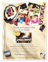 Chevy Venture Minivan GM Chevrolet Vintage 1997 Full-Page Magazine Ad - $9.70