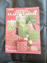 Bathroom Tissue Sets In Plastic Canvas Leaflet ~ Leisure Arts #237 ~ 1982 - £6.74 GBP