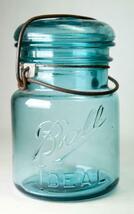 Old Ball Ideal Aqua Blue 1-Pt Glass Canning Jar # 7 - $5.99 Old Ball Ideal Aqua Blue 1-Pt Glass Canning Jar # 7 - $5.99