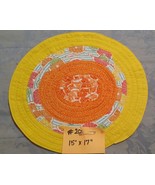Handcrafted Jelly Roll Table Mat/Rug - $20.00