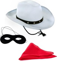 Tigerdoe Texas Ranger – 3 Pc Set - Masked Ranger - Western Costume -Whit... - £15.21 GBP