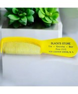 Vtg Black’s Store Advertising Yellow Plastic Comb Shoe Horn New Lebanon ... - $264.64 MXN