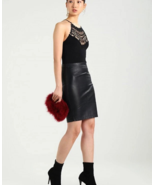 Fashion Black Women&#39;s Skirt Handmade Leather Genuine Lambskin Formal Sty... - $168.52 CAD+