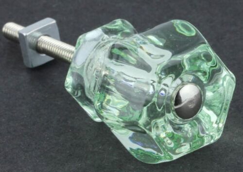 1 Coke Bottle Green Depression Glass Cabinet Knob Antique Vintage Restor... - $6.48
