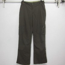 Rei Women&#39;s 6 L32 Brown NYLON/SPANDEX Cargo Pants 7 Pockets Upf 50+ Light - £19.79 GBP