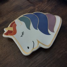 Rainbow Unicorn Trinket Tray, Ceramic Trinket Dish, Ring Dish, Unicorn Decor image 2