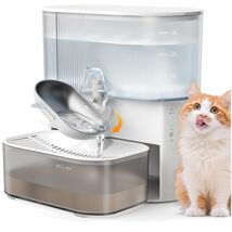 Revolutionary 3.5L Wireless Cat &amp; Dog Water Fountain with Stainless Stee... - $123.70