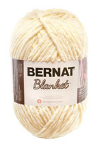 Bernat Baby Blanket Yarn 10.5 oz Vintage White 100% Polyester Approx 220 yds New - $16.95