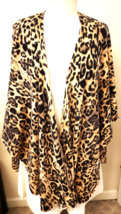Neiman Marcus Cashmere Collection 100% Cashmere Shawl Sz-One Size Animal-Print - £125.36 GBP