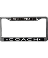 Volleyball Coach License Plate Frame (Stainless Steel) - £11.18 GBP