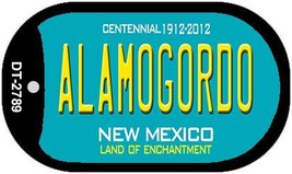 Alamogordo Teal New Mexico Novelty Metal Dog Tag Necklace DT-2789 - £12.51 GBP