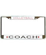 Volleyball Coach License Plate Frame (Stainless Steel) - $13.99