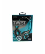 Sentry Twist Folding Stereo Headphones -New Blue - £9.58 GBP