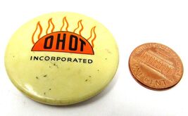 Oil Heat Old Timers Lapel Pin OHOT Incorporated Round 1 3/4in Vintage   ... - $14.84