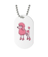 Poodle Dog Tag Necklace - $9.06