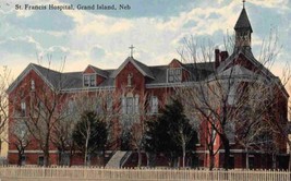 St Francis Hospital Grand Island Nebraska 1910c postcard - $6.93