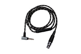 Male 3.5 mm to 3-Pin Mini Female XLR Nylon Audio Cable with mic For Headphones - £14.49 GBP