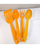 Vintage Hutzler yellow cooking utensils turner spatula serving spoon mea... - $49.00