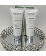 Bundle of 2 ~SCENTUALS Radiance Facial Scrub w/ Hyaluronic Acid Full Sz ... - $49.01