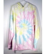 Independent Trading Co Hooded Sweatshirt Women Size L Pastel Tie Dye NWOT - $21.95