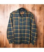 ORVIS Heavy Perfect Flannel Shirt Jacket Plaid Shacket Pockets Men&#39;s X-L... - $28.04