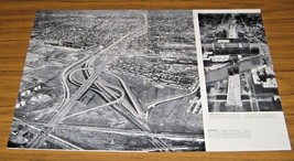 1955 Magazine Photo Aerial View Detroit Expressway Interchanges Ford Fre... - $10.21