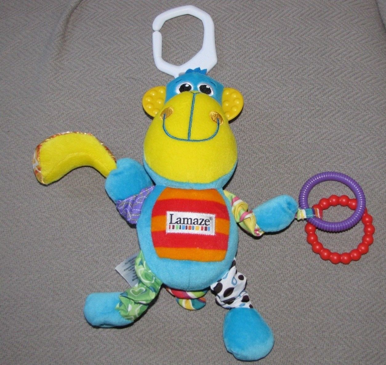 Lamaze Morgan the Monkey Play and Grow Clip N Go Stuffed Plush Ring Link Clip - $15.83