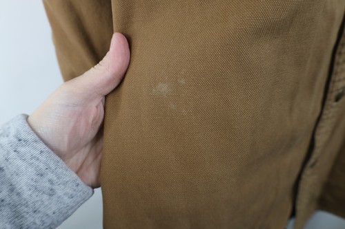 Vtg Carhartt Mens 2XLT Faded Flannel Lined Canvas Button Shirt Jacket Jac Shirt Item image 6