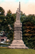 Greenwich Connecticut Soldiers Monument Post Road Putnam Avenue Postcard - £5.92 GBP