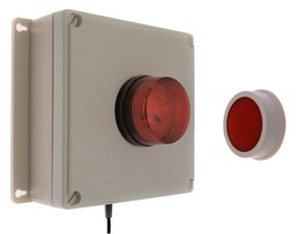 100 metre Wireless PANIC ALARM with Buzzer &amp; Flashing LED - £226.12 GBP