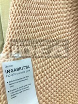 Brand New IKEA INGABRITTA 51x67 &quot; Pale Pink Throw 703.740.67 - £45.55 GBP