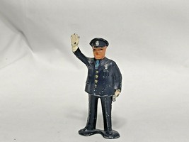 Vintage Barclay Manoil TRAFFIC POLICEMAN Lead Metal Figurine Toy 1930&#39;s 1940&#39;s - £15.10 GBP
