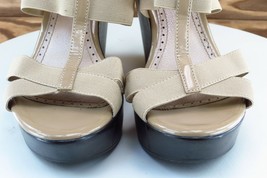 Charles David Size 8 M Beige Slide Synthetic Women Sandal Shoes - £15.69 GBP