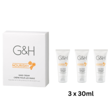 AMWAY G&amp;H NOURISH+™ Hand Cream (3 x 30 ml) - Helps Relieve and Soothe Dry Skin - £33.89 GBP